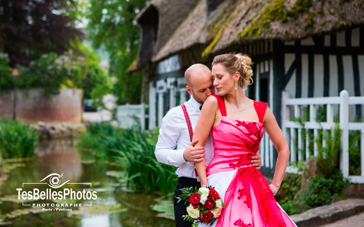 Shooting couple mariage Veules-les-Roses
