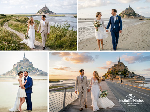 Photographe de mariage au Mont-Saint-Michel – reportage photo naturel